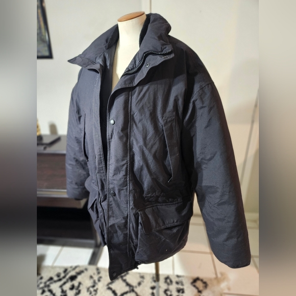 VTG 90s Eddie Bauer Goose Down Puffer Coat Medium - Picture 2 of 6